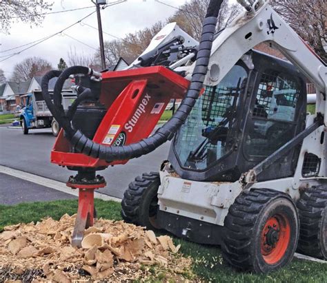 how big of a stump can a skid steer remove|stump removal machine.